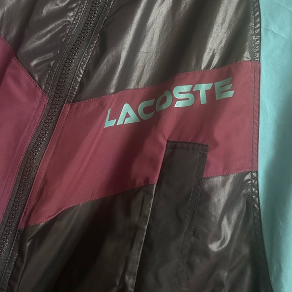 Lacoste Women's Adjustable Waist Colorblock Jacket - Picture 8 of 11